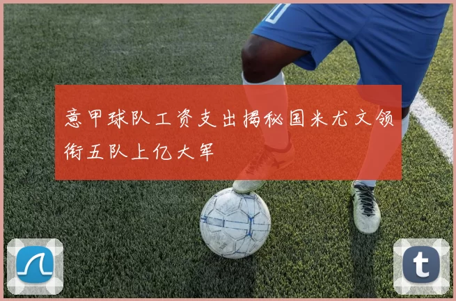 意甲球队工资支出揭秘国米尤文领衔五队上亿大军